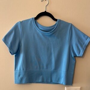 Aerie Blue Activewear Crop Top